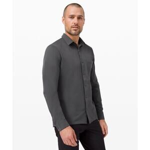 $118 LULULEMON Commission Button Up Casual Dress Moisture Wicking Stretch XL EUC